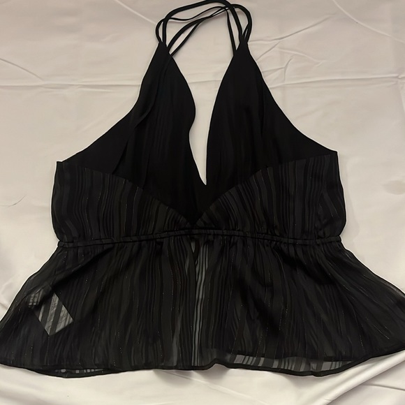 Ruffle V-Neck Peplum Cami - Picture 2 of 3